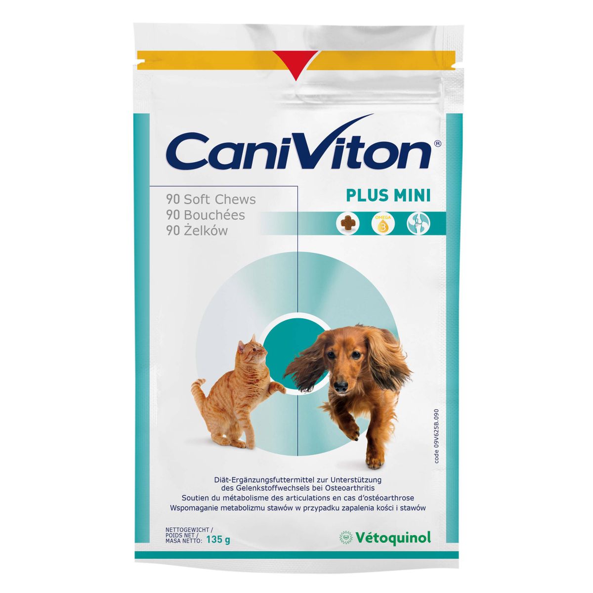  Vetoquinol Caniviton Plus Mini Chews Für Hunde + Katzen 90 Caniviton Plus Mini Chews