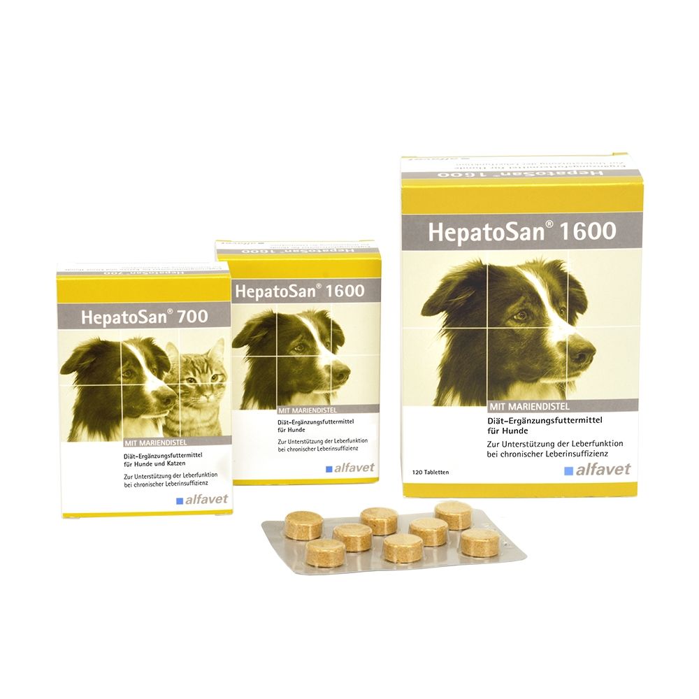  Alfavet HepatoSan Für Die Leber Von Hund Und Katze Hepatosan 700 - 30 Tabletten