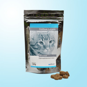  Alfavet FeliGum L-Lysin Für Katzen 120 G FeliGum L-Lysin