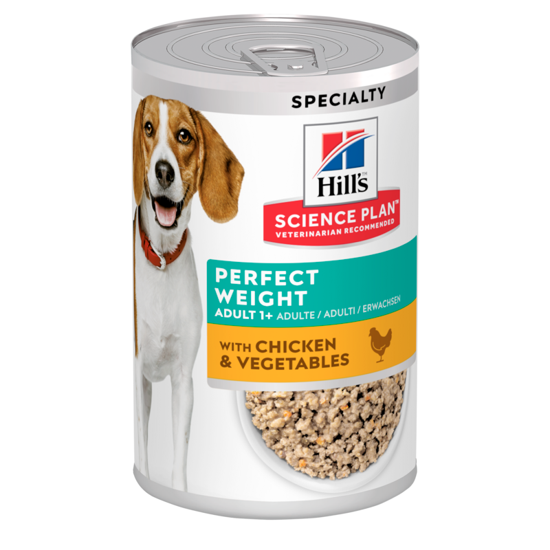  Hills Science Plan Canine Adult Perfect Weight Ragout Dosenfutter 12 X 363 G Ragout Mit Huhn Und Gemüse
