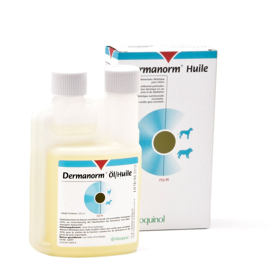  Vetoquinol Dermanorm Oel Für Hunde Katzen Pferde 250 Ml Flasche (Hund, Katze)