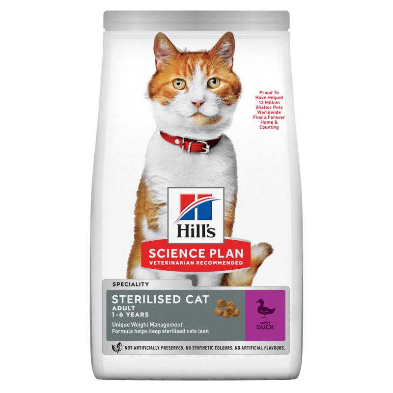  Hills Science Plan Feline Sterilised Cat Adult Huhn Trockenfutter 10 Kg Huhn Trockenfutter