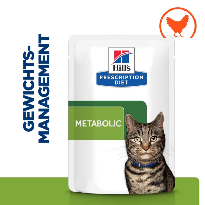 Hills Hill's PRESCRIPTION DIET Metabolic Frischebeutel Meeresfisch Katzenfutter 12 X 85 G Frischebeutel Meeresfisch