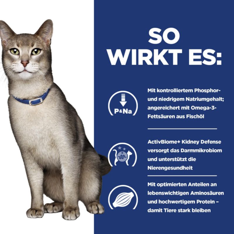  Hills K/d Katze Dosenfutter Bei Nierenerkrankungen 24 X 156 G Feingehackt - Huhn Dosen