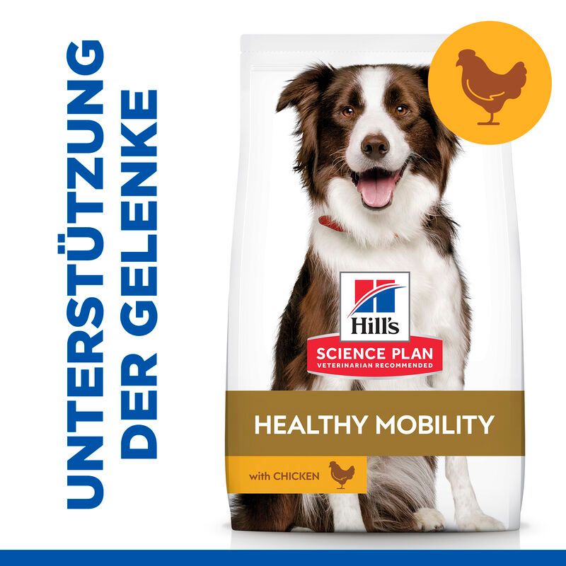  Hills Science Plan Canine Adult Healthy Mobility Medium Huhn Trockenfutter 14 Kg Trockenfutter