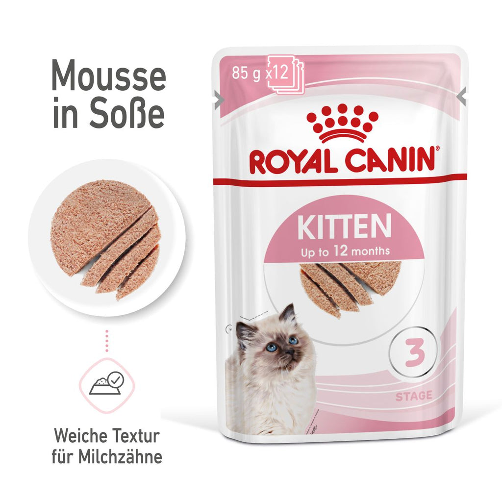  Royal Canin Kitten Frischebeutel Mousse 12 X 85 G Mousse Frischebeutel