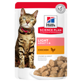  Hills Science Plan Feline Adult Light Huhn Frischebeutel Für Katzen 12 X 85 G Huhn Frischebeutel