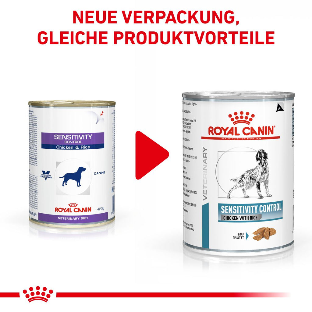 Royal Canin Sensitivity Control Huhn Nassfutter Dosen Für Hunde 12 X 410 G Huhn & Reis Dosenfutter Für Hunde