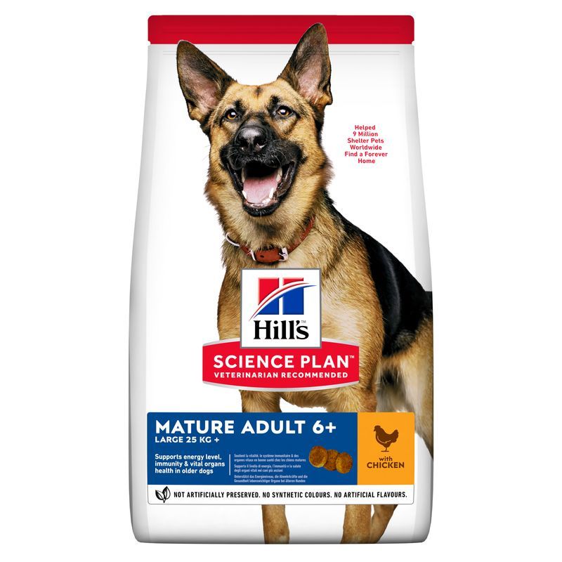  Hills Science Plan Canine Mature Adult 6+ Large Breed Hund Trockenfutter 14 Kg Trockenfutter Mit Huhn