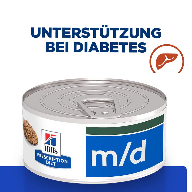 Hills M/d Dosenfutter Bei Katzendiabetes 24 X 156 G Dosen Feingehackt