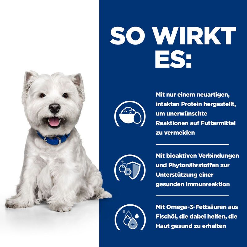  Hills Prescription Diet Canine Derm Complete Mini Trockenfutter Für Kleine Rassen 1,5 Kg Trockenfutter