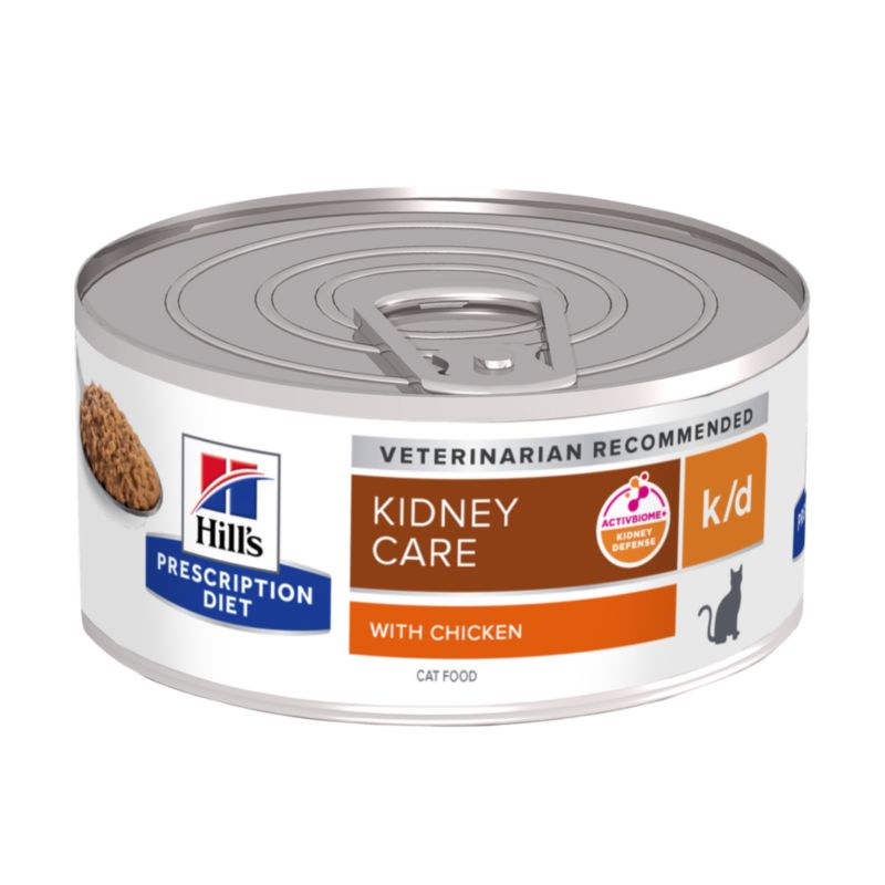  Hills K/d Katze Dosenfutter Bei Nierenerkrankungen 24 X 156 G Feingehackt - Huhn Dosen