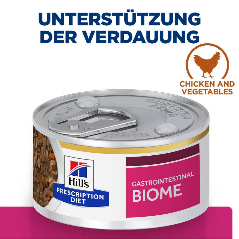  Hills Prescription Diet Feline Gastrointestinal Biome Ragout In Dosen Für Katzen 24 X 82 G Ragout In Dosen Für Katzen