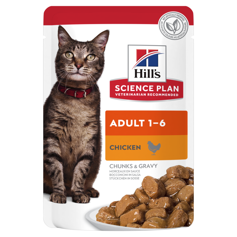  Hills Science Plan Feline Adult Frischebeutel Für Katzen 12 X 85 G Huhn Frischebeutel