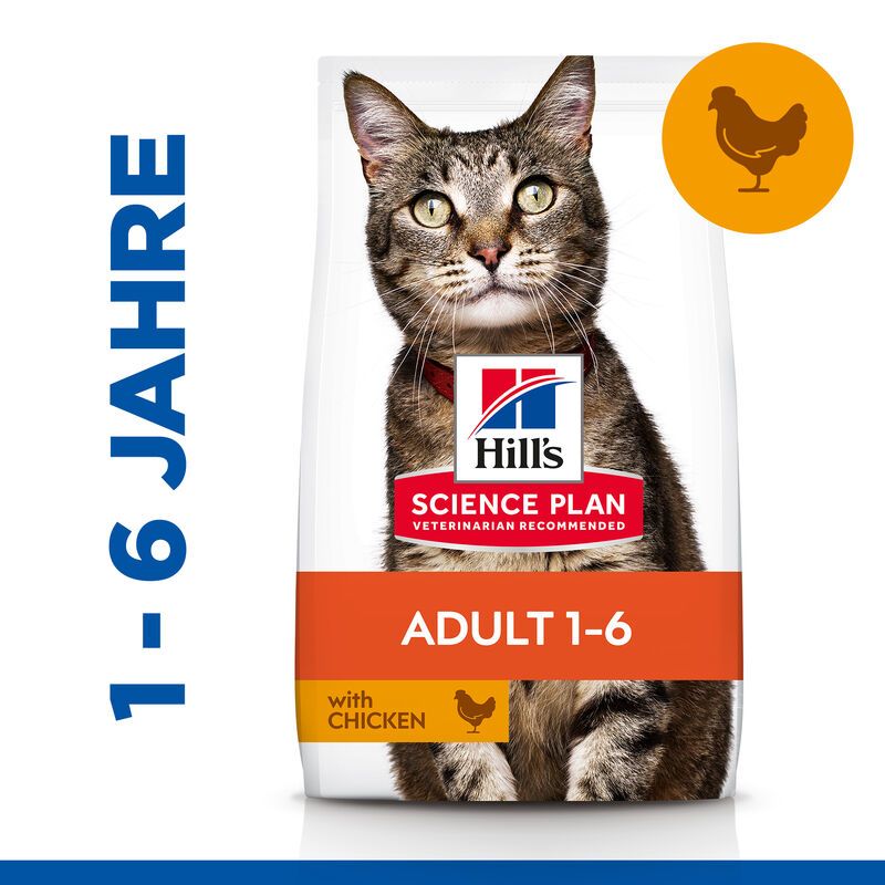  Hills Science Plan Feline Adult Trockenfutter Für Katzen 1,5 Kg Huhn Trockenfutter