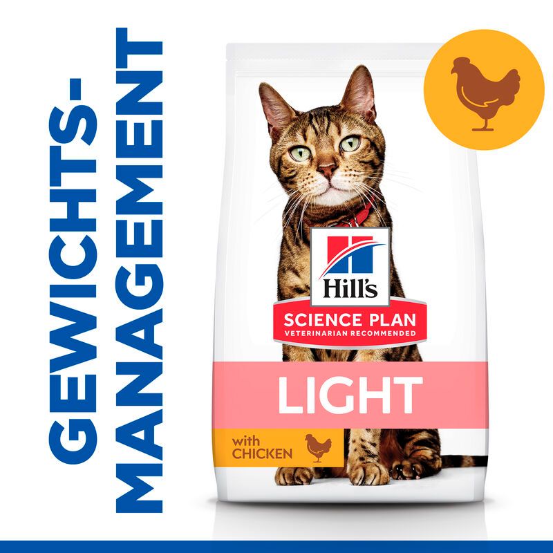 Hills Science Plan Feline Adult Light Huhn Trockenfutter Für Katzen 10 Kg Huhn Trockenfutter Für Katzen