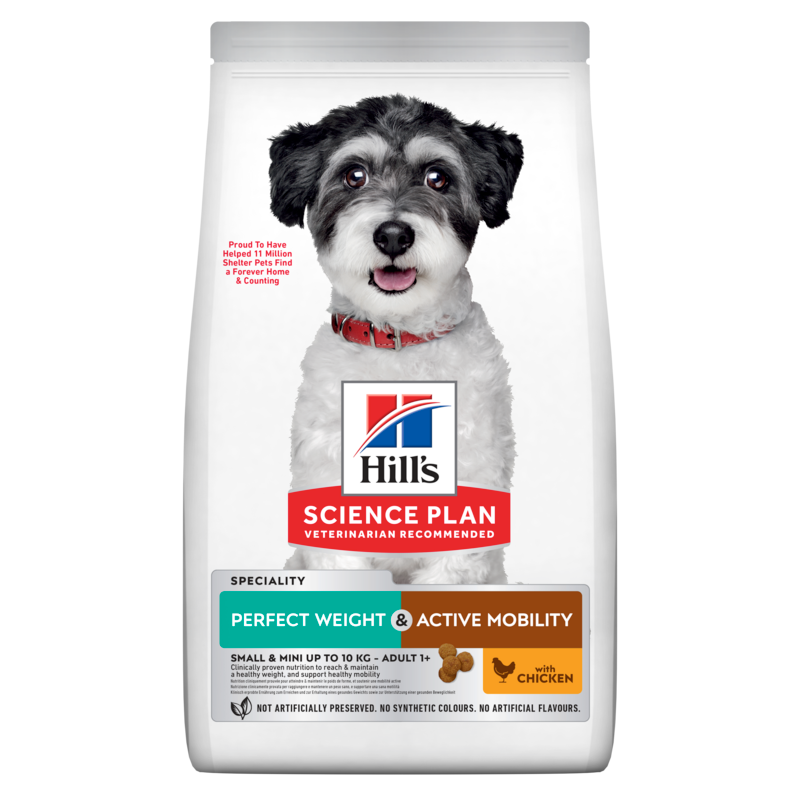  Hills Science Plan Perfect Weight + Active Mobility Small & Mini Adult Trockenfutter 6 Kg Trockenfutter Für Hunde