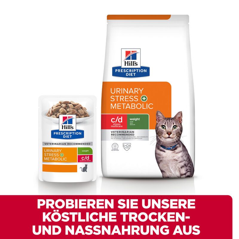  Hills Prescription Diet Feline C/d Multicare Urinary Stress + Metabolic Trockenfutter Für Katzen 1,5 Kg Trockenfutter Für Katzen