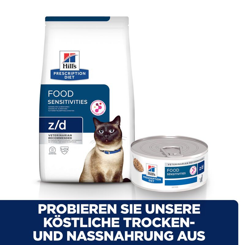  Hills Z/D Mit ActivBiome+ Dosenfutter Für Katzen Mit Allergien 24 X 156 G Nassfutter In Dosen