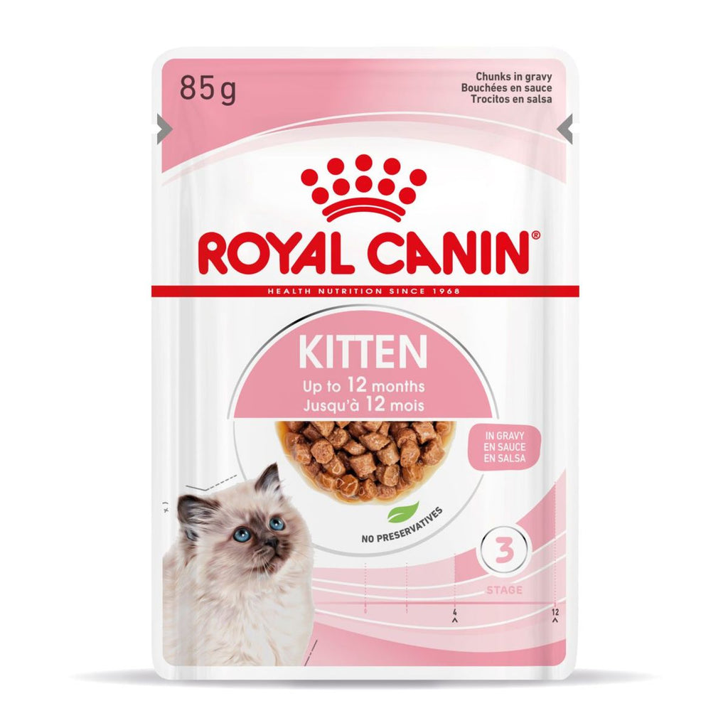  Royal Canin Kitten Second Age Für Kätzchen Bis Zum 12. Monat 12 X 85 G In Soße Frischebeutel