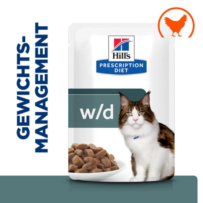  Hills Feline W/d Multi-Benefit Huhn Frischebeutel Für Katzen 12 X 85 G Frischebeutel Mit Huhn