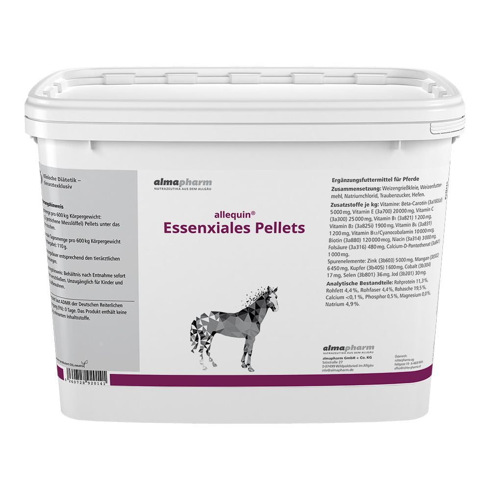  Almapharm Allequin Essenxiales Pellets Für Pferde 4,5 Kg Pellets Eimer Für Pferde