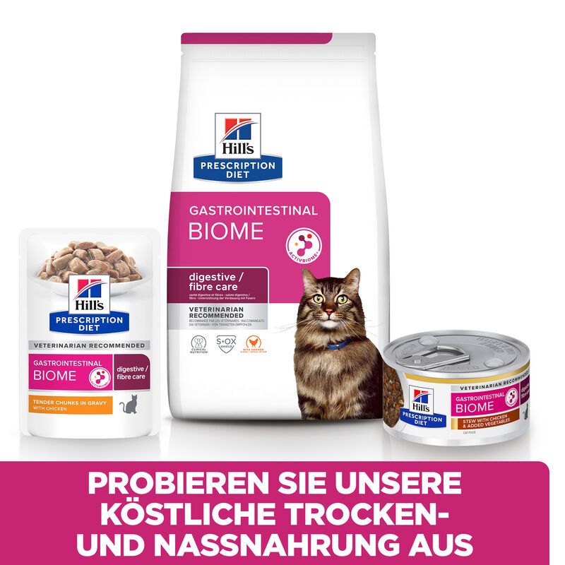  Hills Prescription Diet Feline Gastrointestinal Biome Frischebeutel Für Katze 12 X 85 G Frischebeutel