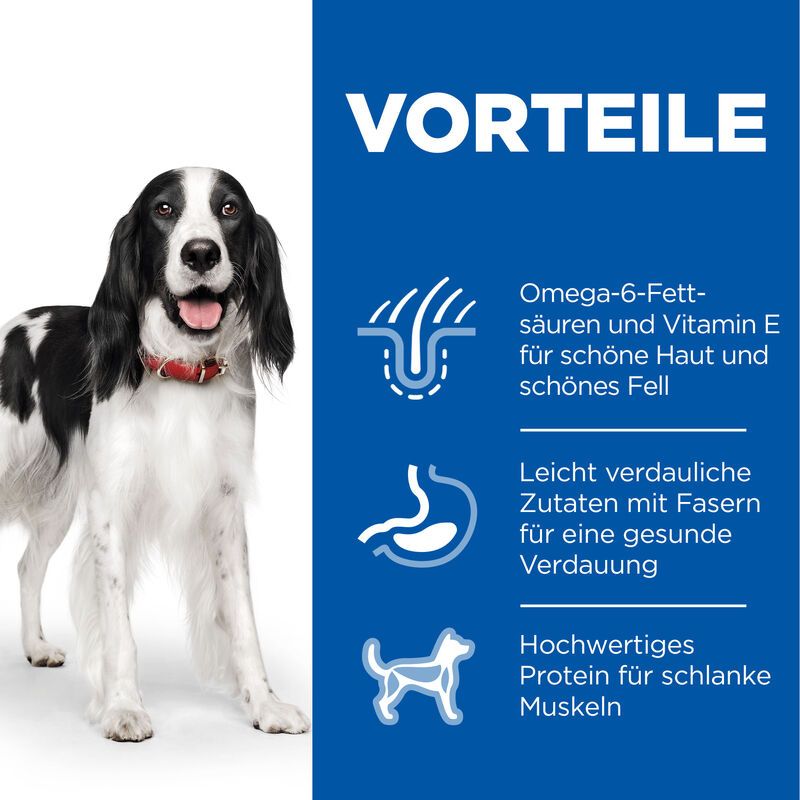  Hills Science Plan Canine Adult Rind Dosenfutter Für Hunde 12 X 370 G Dosenfutter Mit Rind