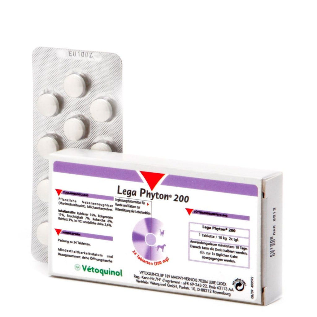  Vetoquinol Lega-Phyton 200 Für Die Leber 24 Tabletten Lega-Phyton