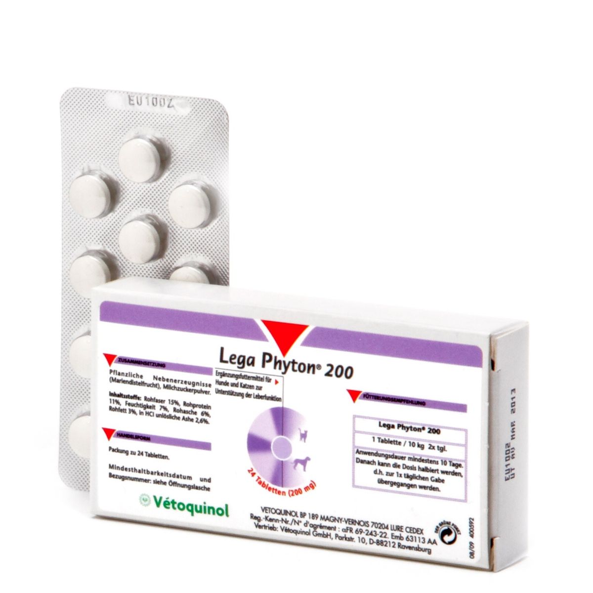  Vetoquinol Lega-Phyton 200 Für Die Leber 24 Tabletten Lega-Phyton