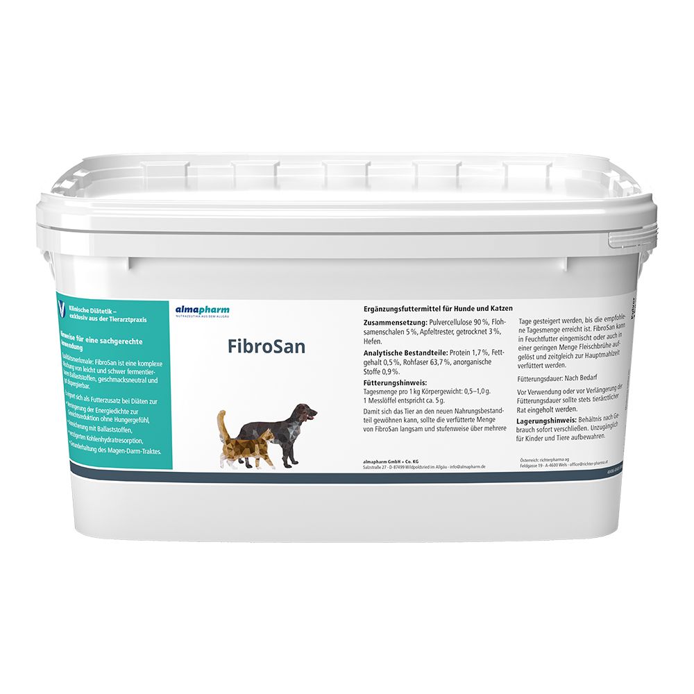  Almapharm FibroSan Für Hunde Und Katzen 400 G Pulver Dose Für Hunde Und Katzen