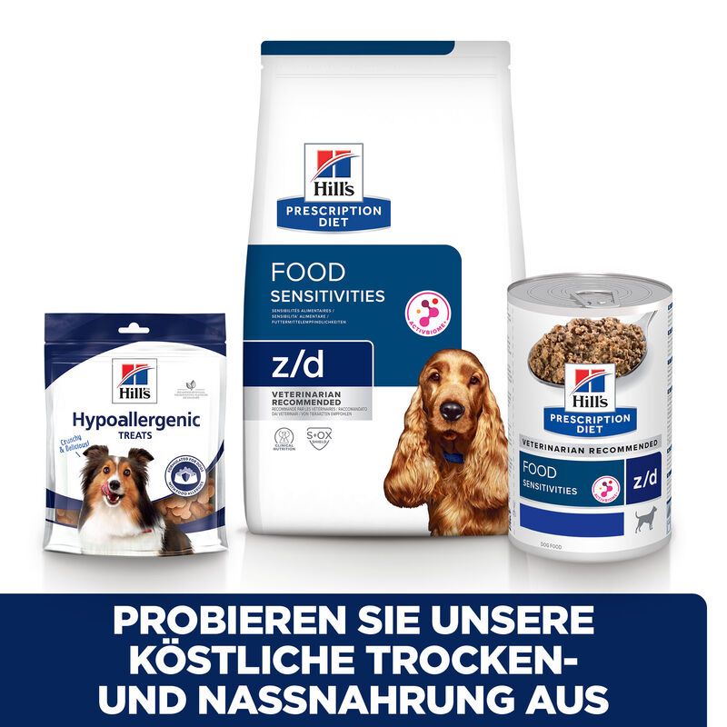  Hills Z/D ActivBiome+ Dosenfutter Für Hunde Bei Futtermittelallergie 12 X 370 G (ActivBiome+) Dosenfutter Für Hunde