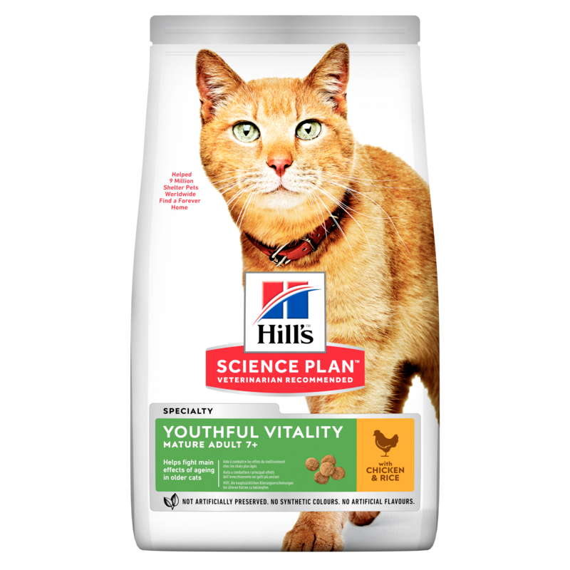  Hills Science Plan Feline Mature Adult 7+ Senior Vitality Trockenfutter Für Katzen 7 Kg Trockenfutter Für Katzen