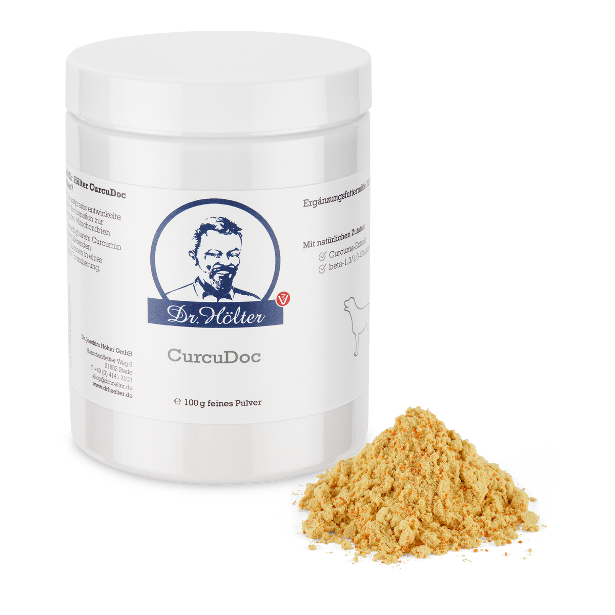  Dr. Hölter CurcuDoc Kurkuma Für Hunde 40g CurcuDoc Pulver