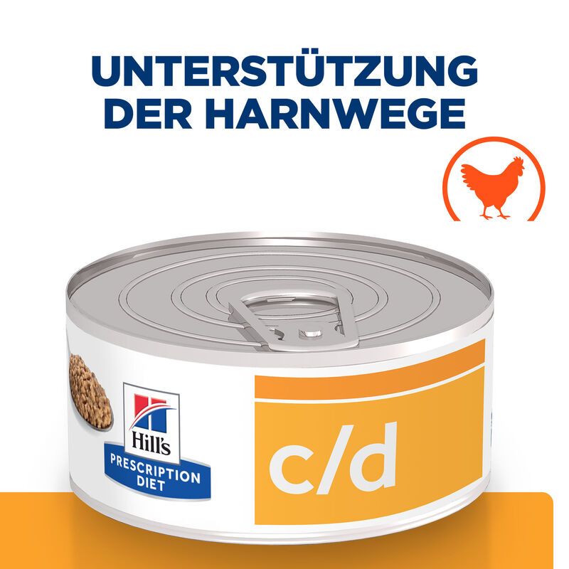  Hills C/d Multicare Feline Dosenfutter Für Katzen 24 X 156 G Feingehackt Dosenfutter Für Katzen