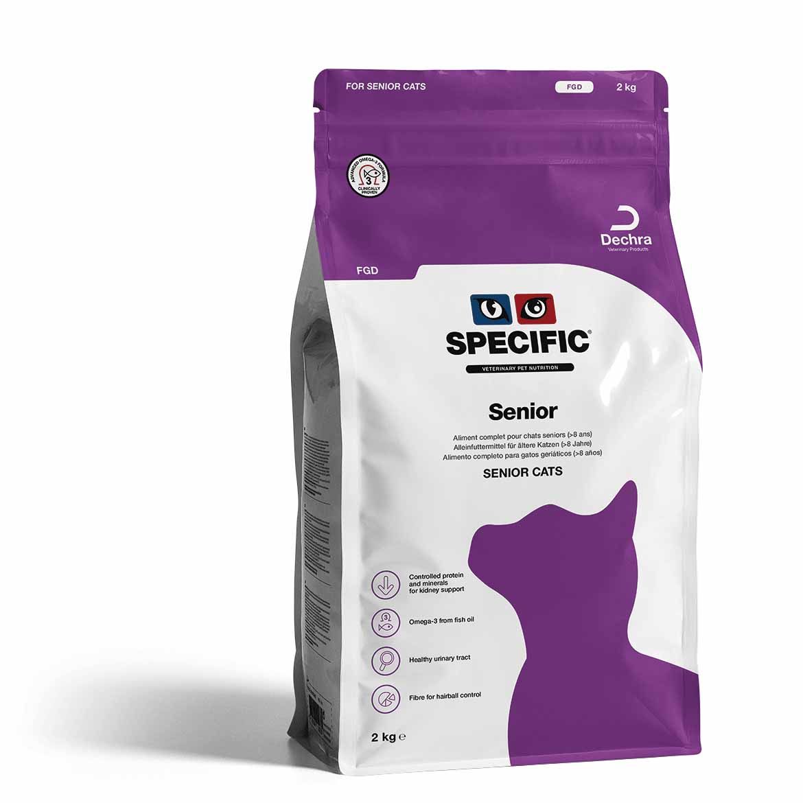 Specific FGD Senior Trockenfutter Für ältere Katzen Ab 8 Jahre 2 Kg Trockenfutter Für Katzen