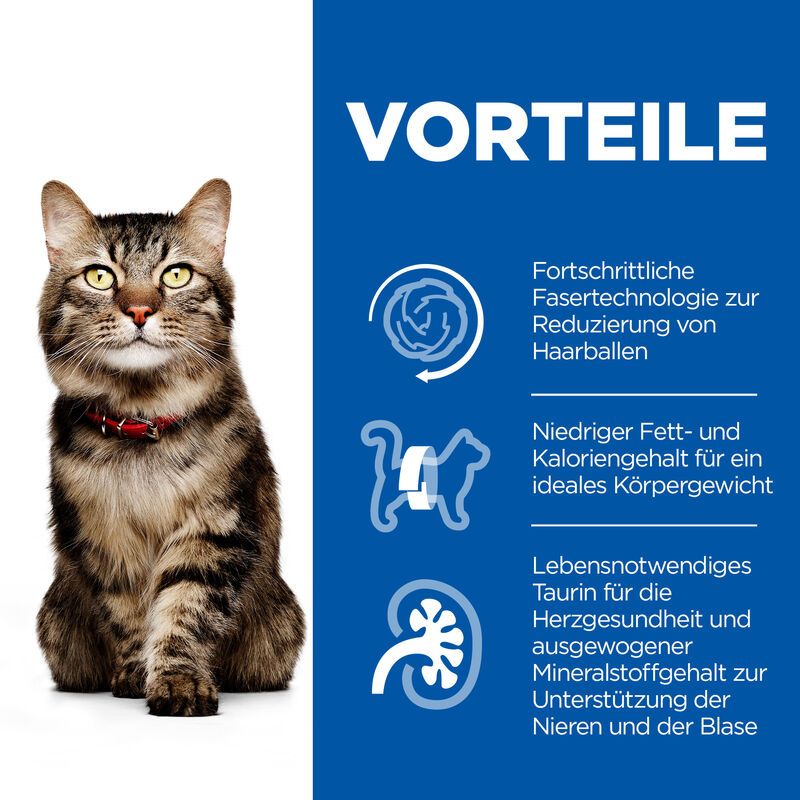  Hills Science Plan Feline Mature Adult 7+ Hairball Indoor Trockenfutter 6 X 1,5 Kg Trockenfutter
