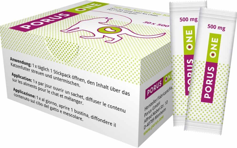 DECHRA Porus One Für Die Nieren Von Katzen 1x 30 X 500 Mg
