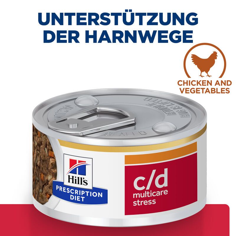  Hills Feline C/d Multicare Stress Ragout Dosenfutter Für Katzen 24 X 82 G Dosenfutter (Ragout) Für Katzen