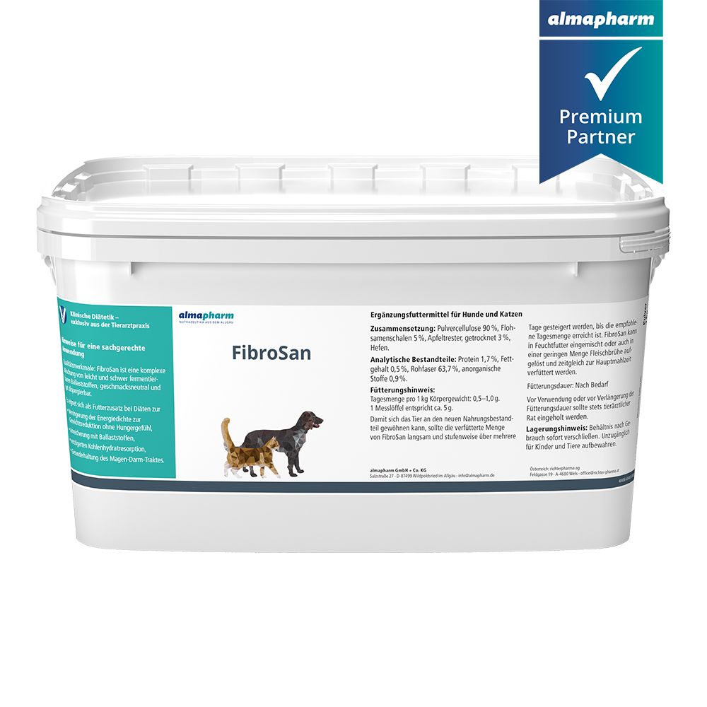  Almapharm FibroSan Für Hunde Und Katzen 400 G Pulver Dose Für Hunde Und Katzen