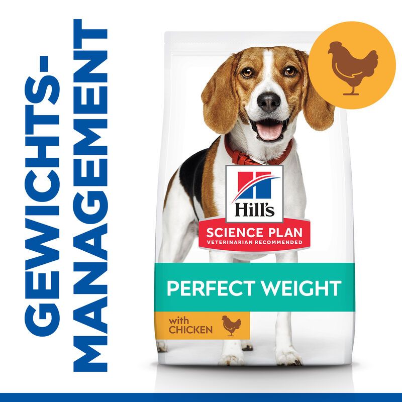  Hills Science Plan Canine Perfect Weight Adult Medium Trockenfutter 12 Kg Trockenfutter Mit Huhn