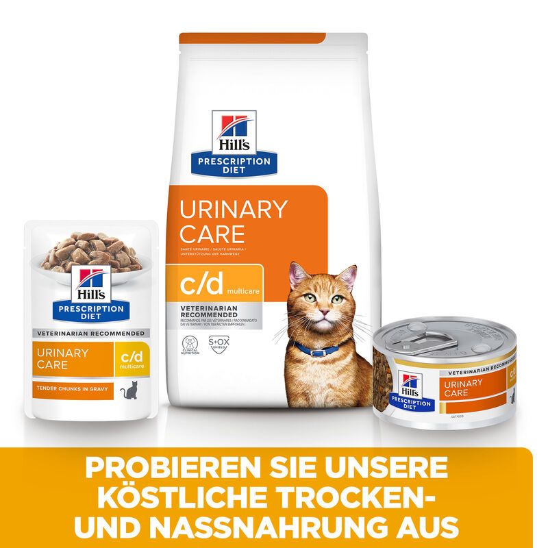  Hills Feline C/d Multicare Lachs Frischebeutel Für Katzen 12 X 85 G Lachs Frischebeutel