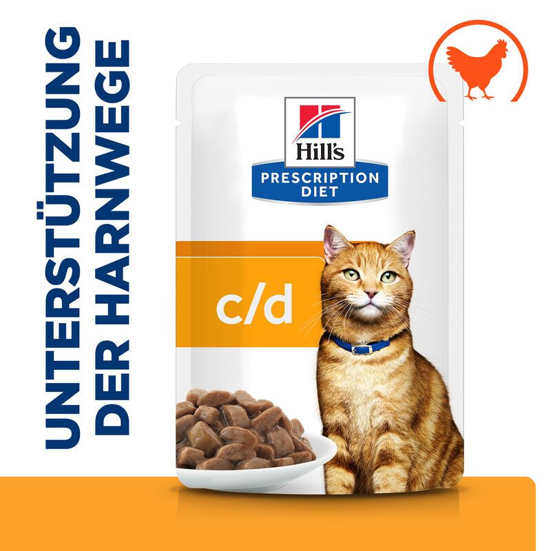  Hills Feline C/d Multicare Huhn Frischebeutel Für Katzen 12 X 85 G Huhn Frischebeutel