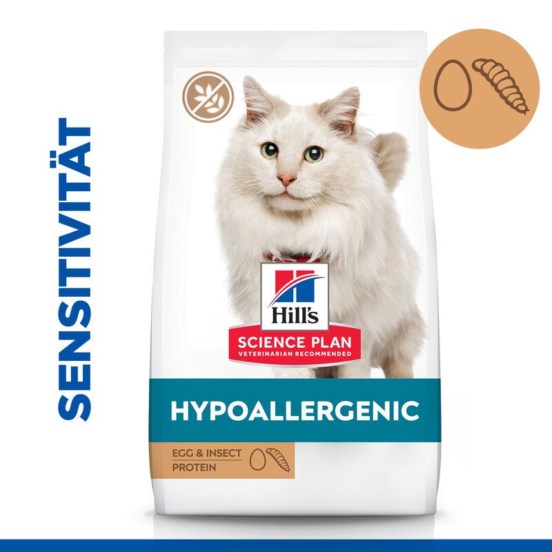  Hills Science Plan Hypoallergenic Adult Katzenfutter Mit Ei Und Insektenprotein 1,5 Kg Trockenfutter