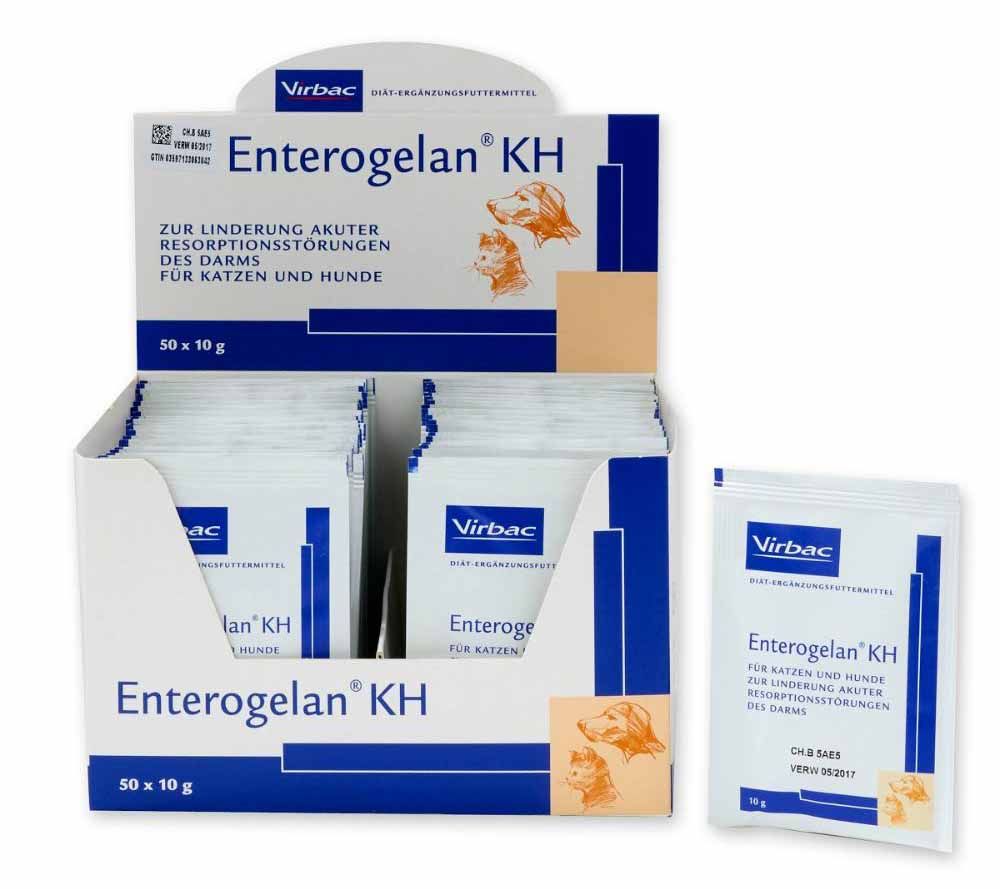  Virbac Enterogelan KH Bei Durchfall 50 X 10g Beutel Für Hunde Und Katzen