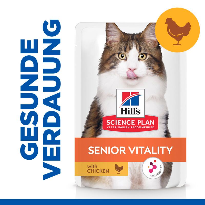  Hills Science Plan Feline Perfect Digestion Adult Frischebeutel Mit Huhn Katzenfutter 12 X 85 G Frischebeutel Mit Huhn
