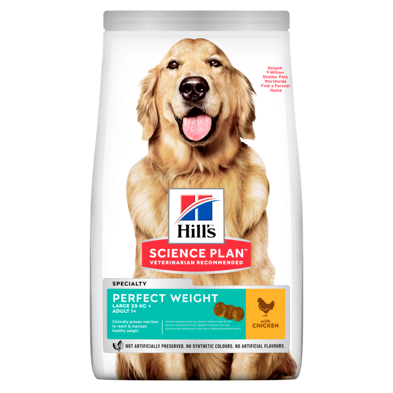  Hills Science Plan Canine Adult Perfect Weight Large Breed Trockenfutter 12 Kg Trockenfutter Mit Huhn